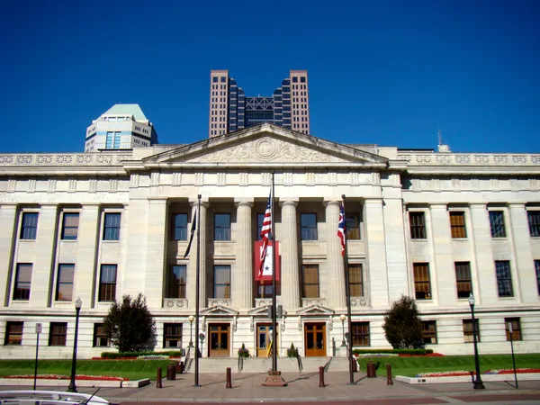 Edwards Companies propose Capitol Square towers with Vorys offices and 12-story apartments on Third and State